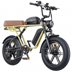 ENGWE M1 gele elektrische fiets met 2 batterijen 48V 28,6Ah 250W 65NM