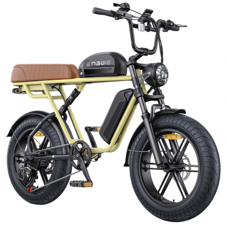 ENGWE M1 Gelbes Elektrofahrrad mit 2 Batterien 48V 28,6Ah 250W 65NM