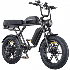 Bicicleta Eléctrica ENGWE M1 Negra Con 2 baterías 48V 28.6Ah 250W 65NM