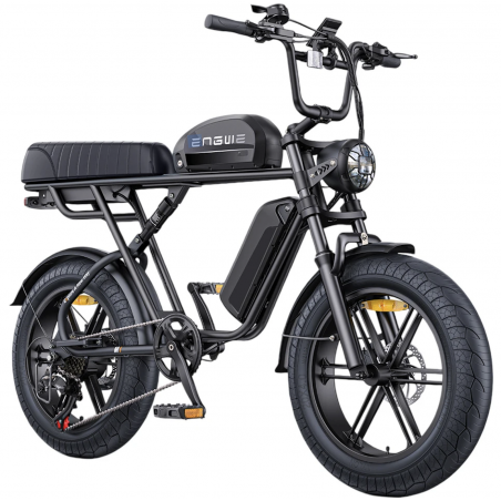 ENGWE M1 Elcykel Sort Med 2 batterier 48V 28,6Ah 250W 65NM