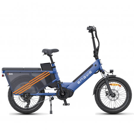 ENGWE LE20 Electric Cargo Bike Blue 250W 1 Battery 19.2AH