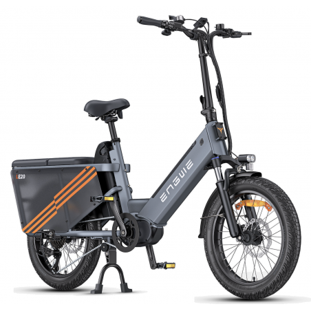 ENGWE LE20 Electric Cargo Bike Gray 250W 1 Battery 19.2AH