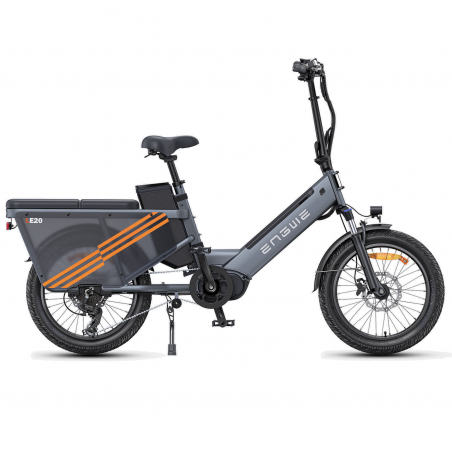 ENGWE LE20 Electric Cargo Bike Gray 250W 1 Battery 19.2AH