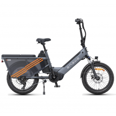 ENGWE LE20 Electric Cargo Bike Grey 250W 2 Batteries 38.4AH