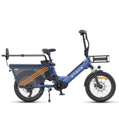 ENGWE LE20 Electric Cargo Bike Blue PASSENGER VERSION 250W 2 Batteries 38.4AH