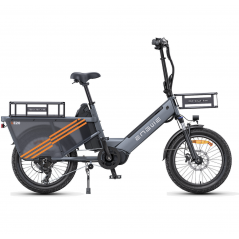 ENGWE LE20 Electric Cargo Bike Gray CHARGING VERSION 250W 1 Battery 19.2AH