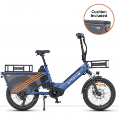 ENGWE LE20 Elektrische bakfiets OPLAADVERSIE Blauw 250W 2 Batterijen 38.4AH