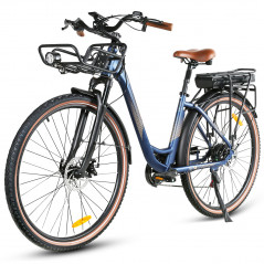 Bicicleta Elétrica Samebike RS-A07 Azul Noite 500W 35km/h 36V 13Ah