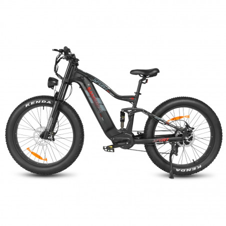 Samebike RSA08-II Ηλεκτρικό ποδήλατο μαύρο 1000W 45km/h 48V 17Ah