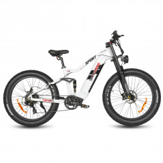 Bicicleta Elétrica Samebike RSA08-II Branca 1000W 45km/h 48V 17Ah