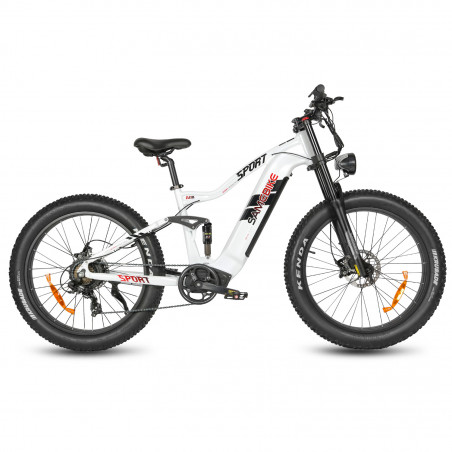 Bicicleta eléctrica Samebike RSA08-II Blanca 1000W 45km/h 48V 17Ah