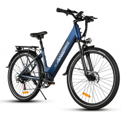 Bicicleta electrica Samebike RS-A01 Pro Albastru 500W 36V 15Ah