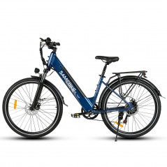 Bicicleta Elétrica Samebike RS-A01 Pro Azul 500W 36V 15Ah