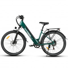 Bicicleta eléctrica Samebike RS-A01 Pro Verde 500W 36V 15Ah