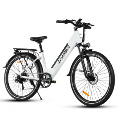 Bicicleta eléctrica Samebike RS-A01 Pro Blanca 500W 36V 15Ah