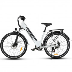 Bicicleta eléctrica Samebike RS-A01 Pro Blanca 500W 36V 15Ah