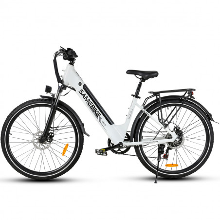 Bicicleta eléctrica Samebike RS-A01 Pro Blanca 500W 36V 15Ah