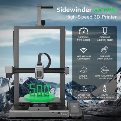 3D dělostřelectvo Sidewinder X4 rychlejší 300*300mm tiskárna