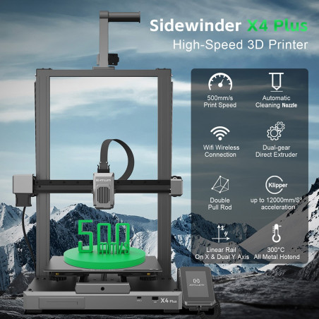 3D -Artillerie -Sidewinder X4 schneller 300*300 -mm -Druckerdrucker