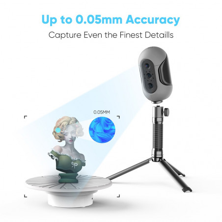 Taupe 3DMAkerPro 3DMAKERPRO CC scan with rotating tray