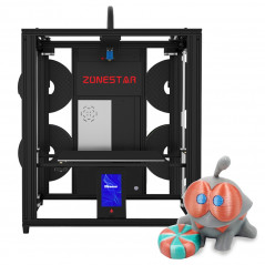 3D printer with 4 zonestar z9v5mk6 extruders