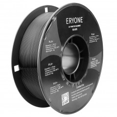 Filament av högre kvalitet eryone PLA+ svart 1 kg