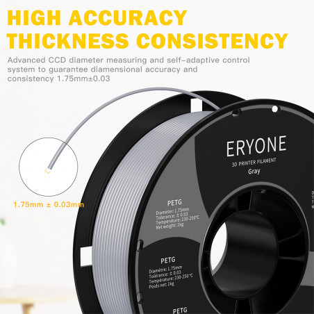 Eryone Filament Petg for 3D printer - Diameter 1.75 mm