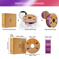 Filament Pla Eryone in orange, red and purple two -color silk