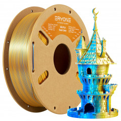 Filament PLA ERYONE Soie Bicolore Or & Bleu