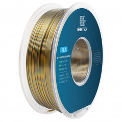 Filament PLA bicolor in gold and silver geeetech silk