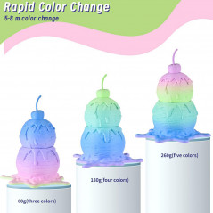 Bicolor Filament Matte Regenbogen in 4 kg Plänen