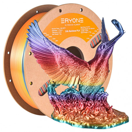 Silk Filament Pla Eryone 1 kg-vibrante Rainbow