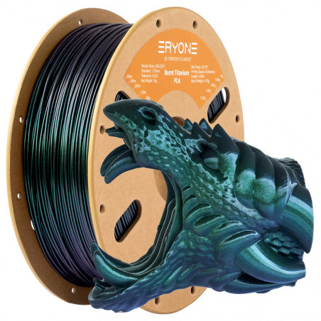 Pla titanium brændt af eryone - 1 kg grønt filament