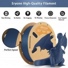 Eryone Hyper Pla Mat 1 kg Blue Eryon Filament wird: Filament PLA MAT BLEU MARINE ERYONE HYPER 1KG