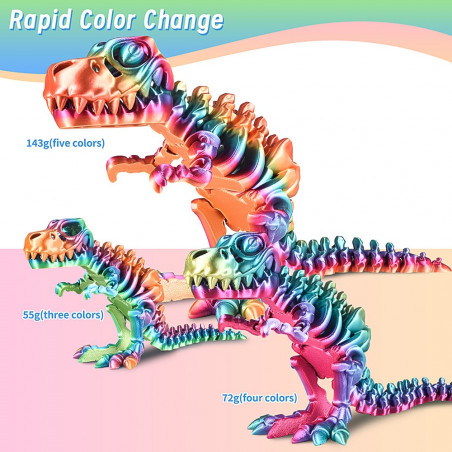 Filament en Soie ERYONE PLA 1kg - Palette Arc-en-ciel