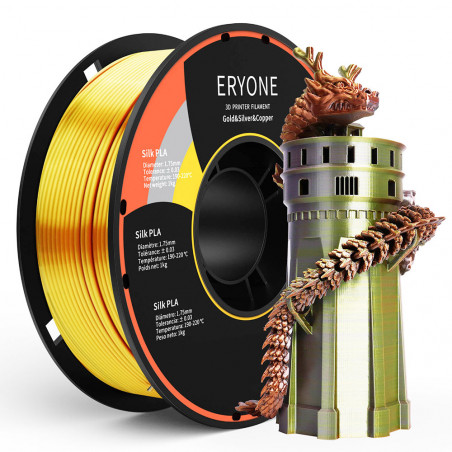 Filament plated tricolor eryone 1 kg gold, silver, copper