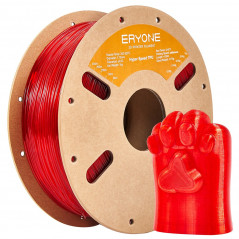 Filament TPU Transparent Rouge 1 kg ERYONE Haute Vitesse