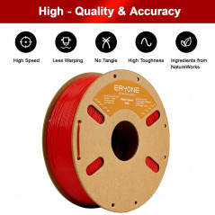 High speed eryone ABS filament, 1 kg, red color