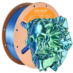 Filament PLA bicolore soyeux haute performance ERYONE - Bleu et Vert