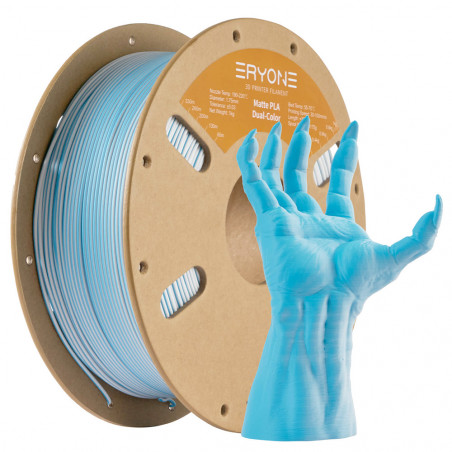 Eryone mat bicolor gewoon filament - blauw en wit