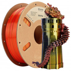 Filament pla tricolor in eryone zijde - zwart, rood en goud