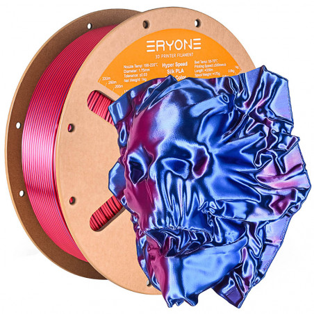 Eryone -magas -sebességű bicolor -silk -silk filament bicolor -kék és piros ragyogó