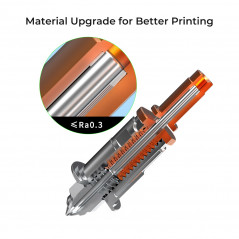 Ceramic printing head cooled with Creality Spider water