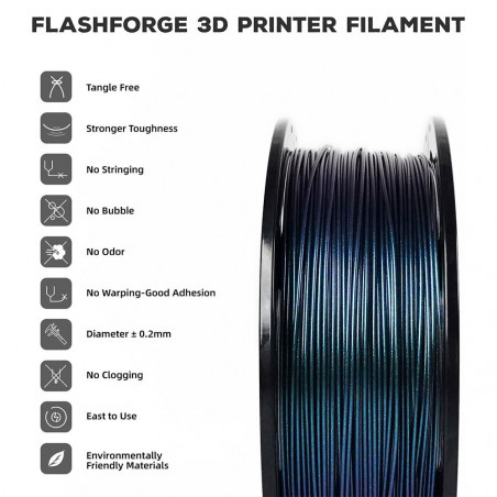 Többszínű Flashforge 1 kg - változatos kék