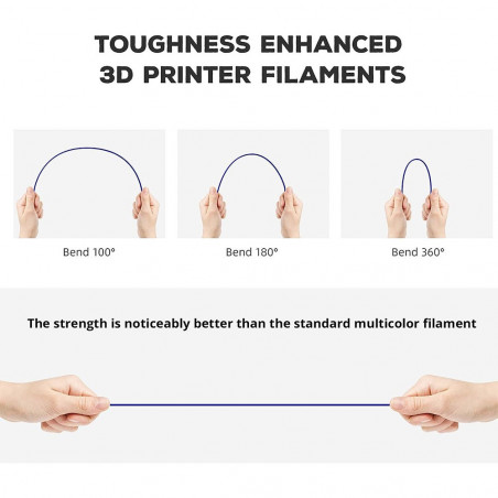 Flashforge Cristal Pink Filament PLA -ban, 1 kg