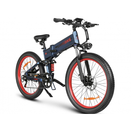 MTB Electric Plia SAMEBIKE LO26 PLUS FT Albastru 900W