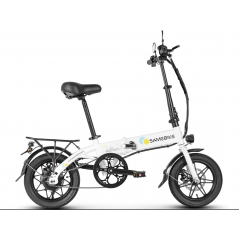 Bicicleta Elétrica Samebike YINYU14 Branca - 250W - 14 Polegadas