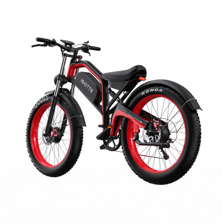 Elektromos kerékpár duotts ​​n26 2025 piros 26 hüvelyk 55 km/h 48v 20ah dupla motor 750W