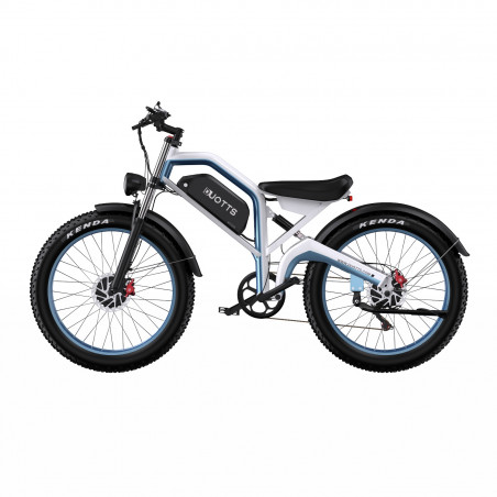 Vélo Electrique DUOTTS N26 2025 Blanc 26 pouces 55km/h 48V 20Ah Double Moteur 750W