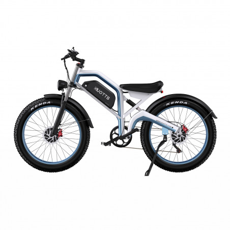 Elektrické kolo Duotts ​​N26 2025 White 26 palců 55 km/h 48V 20AH Double Motor 750W